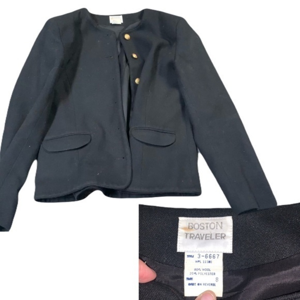 Black and‎ Gold Tailored Blazer